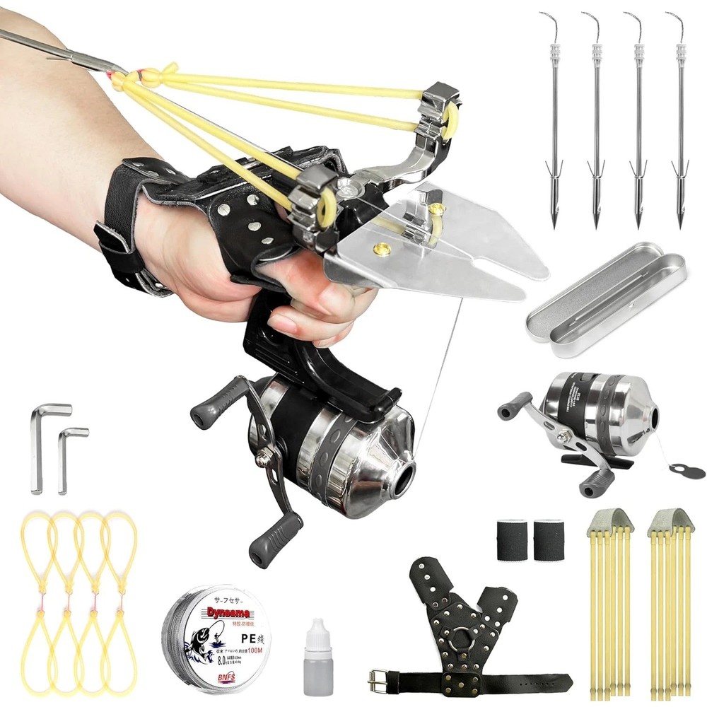 Fishing Slingshot Set for Outdoor Hunting – Versatile Slingshot with Stainless S
