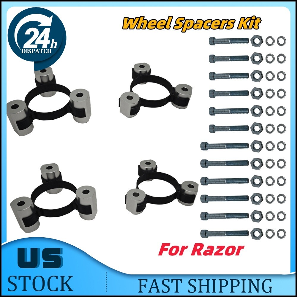 For Razor Dirt Quad 24v Wheel Spacer Kit &Wide Stance& Bolt On &Keep Stability