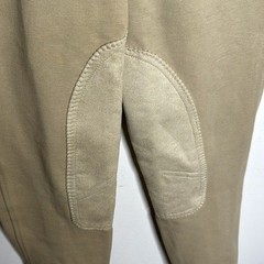 Dover Saddlery Riding Sport Cotton Stretch Beige Knee-patches Breeches size 28