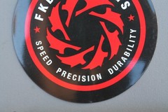 FKD Beartings Black Red Saw Punk Original Z71A Vintage Skateboarding STICKER