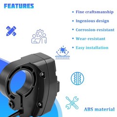 Motorcycle Head Light Turn Switch, 3 in 1 Ebike Light Horn Turn Signal ON/Off