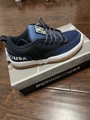 DC Shoes Clocker 2 Cafe Skateboarding Shoes Navy/Black Blue US 9.5 D