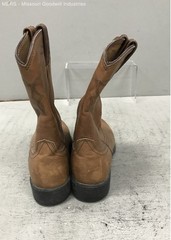 Ariat Heritage Roper Distressed Tan Leather Western Boots Women’s Size 9B