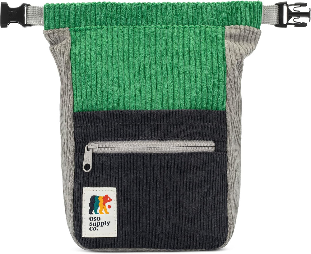 – Retro Corduroy Bouldering Bucket, Large Size Freestanding Chalk Bag for Rock C