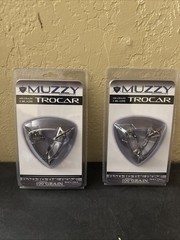 Muzzy Trocar 100gr 3-Blade Fixed Broadheads Archery Hunting – 2 Pack NEW