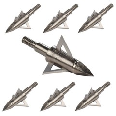 12Pcs Broadheads 100/125Grain Arrowheads Compound Bow Crossbow Archery Tips