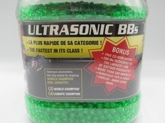 ULTRASONIC BB’S 6 MM SOFTAIR CALIBER .12G 10,000 ROUNDS GREEN NEW OPEN BOX