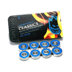 SPITFIRE Skateboard Wheels CLASSIC BEARINGS – Pack of 8 with Reusable Tin