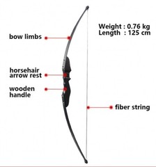 40Lbs/30Lbs Archery Takedown Recurve Bow Straight Bow Right Hand Outdoor Hunting