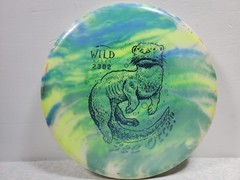 Wild Discs 2302 Sea Otter 175 grams disc golf Green Yellow Blue
