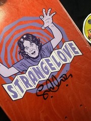 SIGNED Serial Party 2 GLOW IN DARK Sean Cliver Strangelove Skateboard Deck AUTO