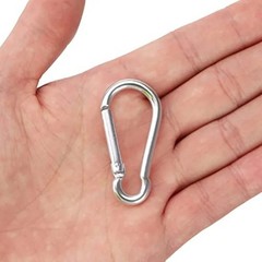 20 PCS Stainless Steel Carabiners Spring Snap Hooks Heavy Duty Keychain Clip NEW