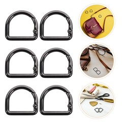 20 Pcs Metal D Spring Snap Clip For Handbag Strap Zinc Alloy Buckle