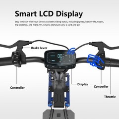 Reddydy 2500W*2 Motors 60V 25Ah Electric Scooter Foldable 10.5″ E-Scooter 50MPH