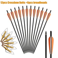 Archery Hunting 20 inch Crossbow Arrows +/or 100grain Broadheads Shooting Target