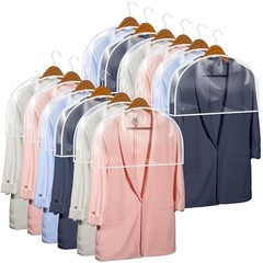 Clear Vinyl Shoulder Covers Closet Suit Protects Storage 12 Shoulder Covers