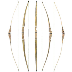 60″ 62″ 64″ Takedown Longbow Set 20-50lbs Traditional Bow Archery Hunting Target