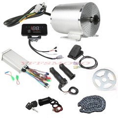 60V 2500W Brushless Electric Motor Pedal Sprocket Kit for Go Kart Golf Cart Quad