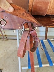 A Good Used 17″ Brown Color Simco Pleasure Trail Saddle #8250