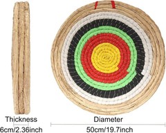 Sustainable Archery Target 19.7 Inch Made of Straw for Eco Conscious Shooters