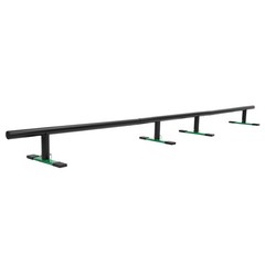 Adjustable Height 99″ Round Grind Rail Skate Rail Skateboard Ramp for Scooters