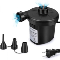 Electric Air Pump Inflator Pool, Portable for Gym Outdoor (Black)