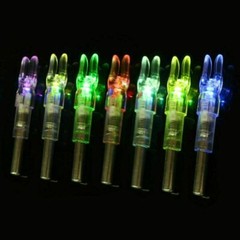 12/6PC Automatic LED Shooting Archery Arrows Lighted Nocks 6.2mm Arrow Nock Tail