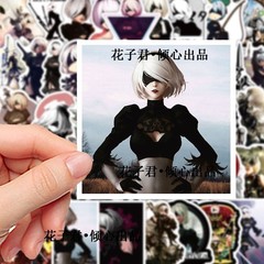 Mix 10/50 PCs Nier Automata 2B Anime Game Luggage Laptop Car Kid Gift Sticker