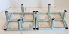 9 Square in the Air Game Set Kit w/ Foot Pads 1″ Fittings PIPE NOT INCLUDED