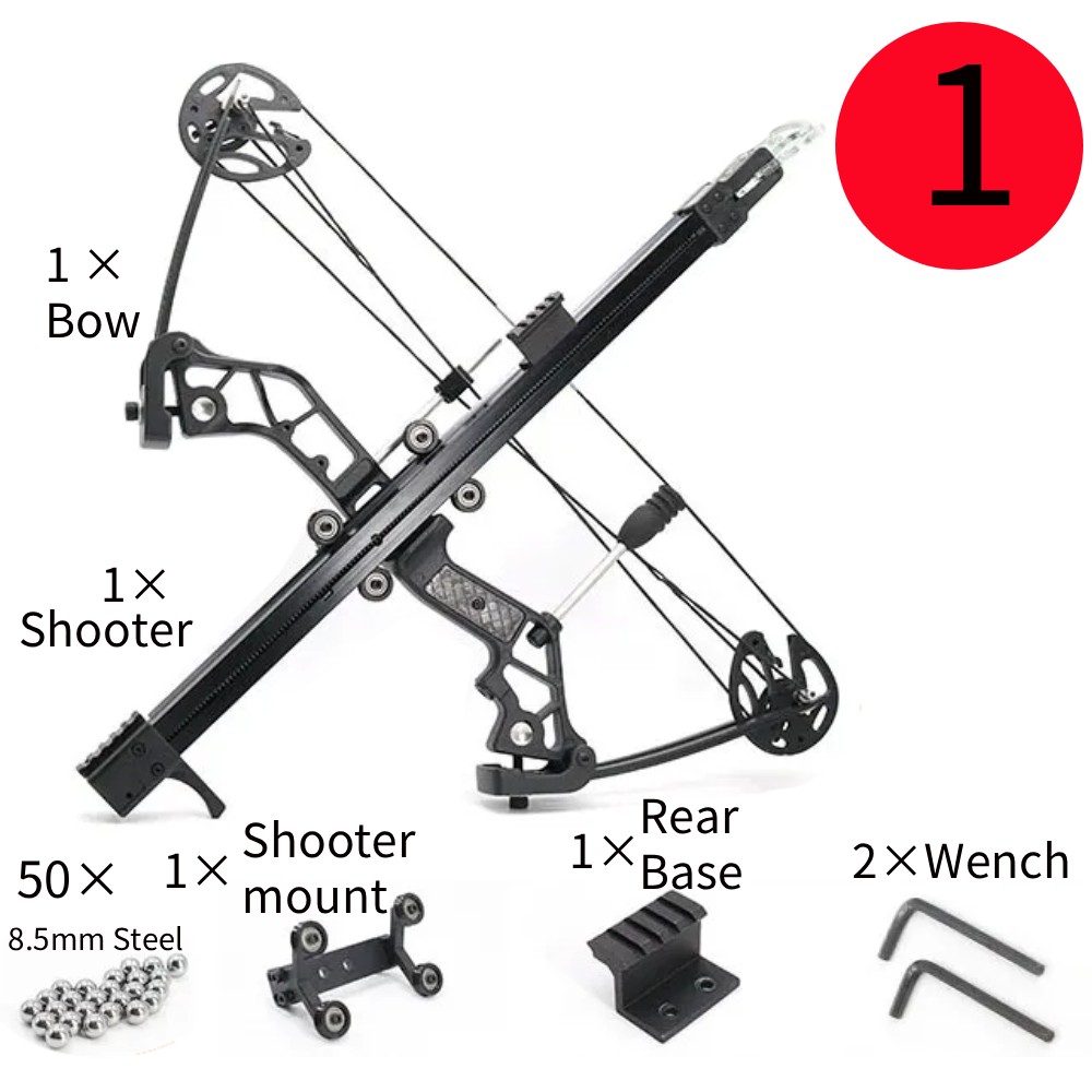 Compound Bow Rapid Bow Shooter Launcher 10 Arrows 50 Balls Rapid Orbital Archery