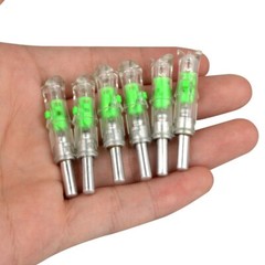6PCS LED Lighted Nocks for Crossbow With .300/7.62mm Inside Diameter Nocks Arrow