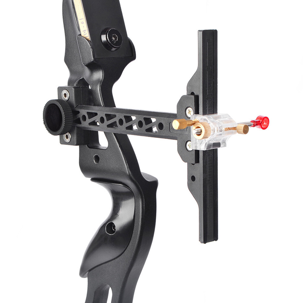 Archery Recurve Bow Sight 1 Pin Hunting Adjustable T Shape Bow Shooting TOPOINT