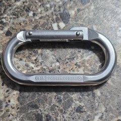 Black Diamond Oval Steel Locking Carabiner 18 kN Large 4311A