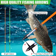 Recurve Bow Fishing Combo Kit with Reel, Arrows, and Portable Bag for Beginners