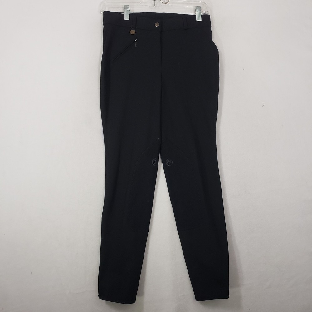 Ovation Knee Patch Horseback Riding Breeches Women’s 26 Reg Black Equestrian