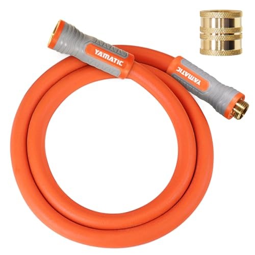 5/8 in x 5 ft Female-to-Female Short Garden Hose, 2-in-1 Dual Use with Solid