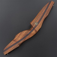 60» Archery Takedown Recurve Bow Wooden Riser Hunting Arrows Shooting 25-60lbs