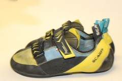 Scarpa Vapor V Italy Made Mens Size 11 45 Microsuede Strap Rock Climbing Shoes