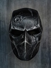 Custom Airsoft Mask Helmet Full Face BB Gun Halloween Costume Cosplay Black A24