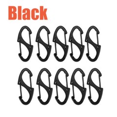 10-30xDual Wire Gate Snap Hook Mini Alloy Spring Carabiner Clip Keychain Outdoor