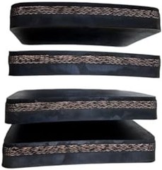 4 Pack Heavy Duty Rubber Pads- Nylon Reinforced- 11,000lbs Capacity, Non-Slip…