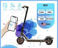G5.0 Electric Scooter 36V 10.5AH High Capacity Battery 21Miles Long Range 19Mph