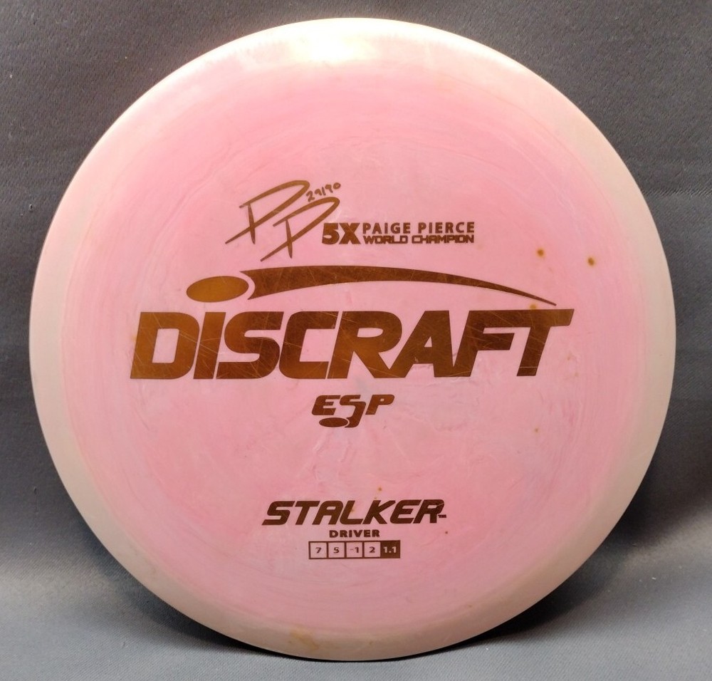 💥Discraft Esp Stalker Swirl Paige Pierce 5x Pink Minty Swirl Halo & Gold Foil