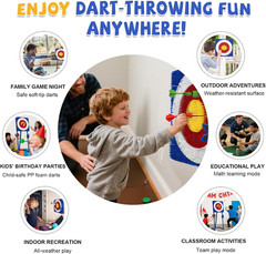 Axe Throwing Game for Backyard – Steel Frame Ax Throw Kit for Kids & Adults – Br