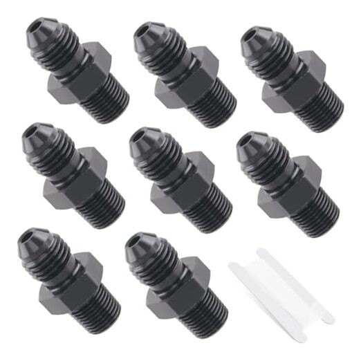 4AN Male Flare to 1/8″ NPT Pipe Fitting 4AN to 1/8NPT Straight Flare NPT
