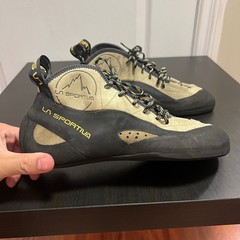 La Sportiva TC Pro Rock Climbing Shoes Mens EU 42.5 US 9.5 Tan Black Vibram