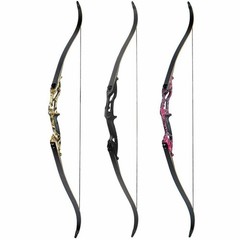 56″ Recurve Bow Carbon Arrows Set 30-50lbs Takedown Archery Target Hunting Shoot