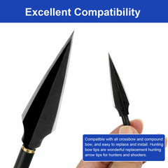 30″ Archery Carbon Arrows Turkey Feather Compound Recurve Bow Arrowhead Quiver
