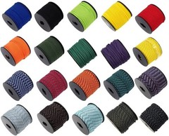 1/8in(3mm) 164ft Nylon Rope Solid Braided Cord 5 Stands Paracord Thin String …