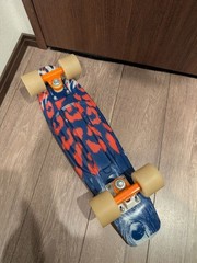 Penny Complete Skateboard Animal Print Deck Orange Trucks Compact Used JDM